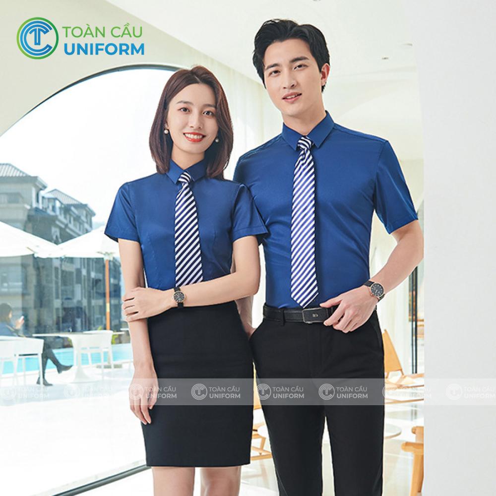 may đồng phục nhân viên