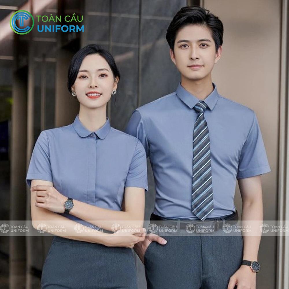 may đồng phục nhân viên