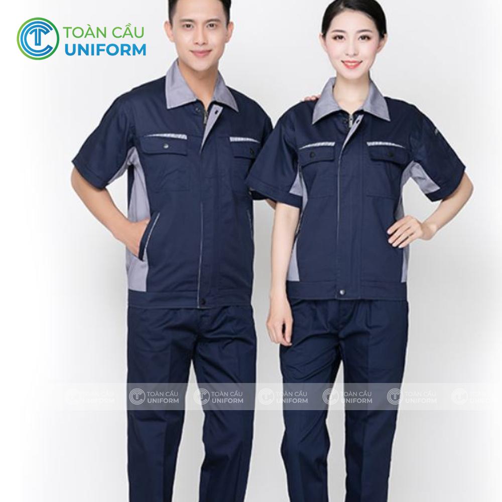 may đồng phục nhân viên